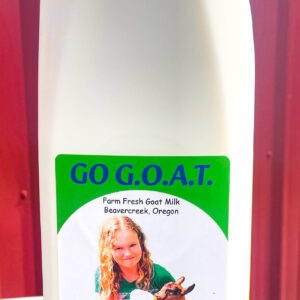 1/2gal Whole Goat Milk Jug