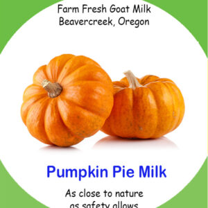 PUMPKIN PIE MILK